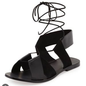 Alexander Wang Marlene Lace-Up Flat Sandals 36.5